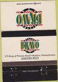 Matchbook Cover - Bistro Bravo Radnor PA 40 Strike