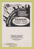 Matchbook Cover - Brokers Mortgage Service Camden NJ 40 Strike