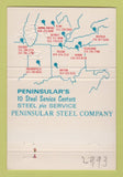 Matchbook Cover - Peninsular Steel Company 40 Strike