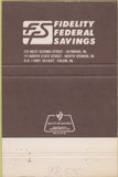Matchbook Cover - Fidelity Federal Savings Salem IN 40 Strike