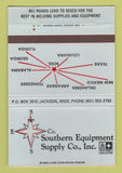 Matchbook Cover - Southern Equipment Supply Jackson MS welding 40 Strike