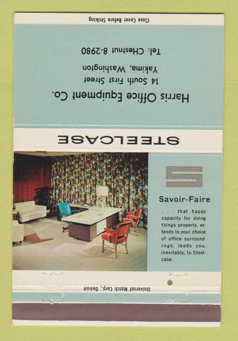Matchbook Cover - Steelcase Office Furniture Yakima WA 40 Strike
