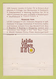 Matchbook Cover - La Jolla Village Inn San Diego CA 40 Strike