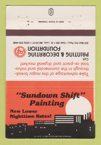 Matchbook Cover - Painting and Decorating Foundation St Louis MO 40 Strike