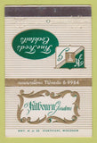 Matchbook Cover - Kilbourn Gardens Sturtevant WI WEAR 40 Stick