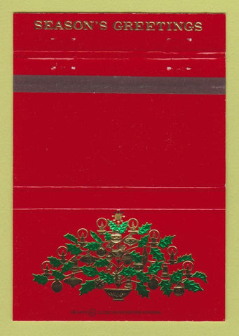 Matchbook Cover - Alessandri's Santa Maria CA Christmas 40 Strike