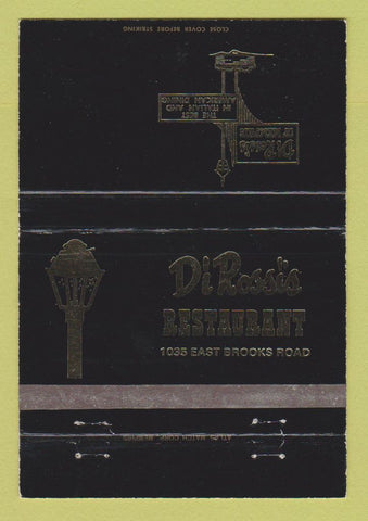Matchbook Cover - Di Rossi's Restaurant Memphis TN Italian WEAR 40 Strike