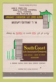 Matchbook Cover - WL LaFleur Insurance South Coast Beaumont TX 40 Strike