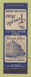 Matchbook Cover - Temple Hotel Pendleton OR