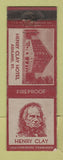 Matchbook Cover - Henry Clay Hotel Ashland KY WEAR