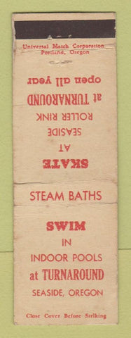 Matchbook Cover - Turnaround Seaside OR Roller Skating WORN