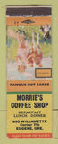 Matchbook Cover - Morrie's Coffee Shop Eugene OR