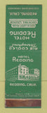 Matchbook Cover - Hotel Redding CA WEAR