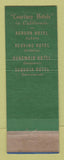 Matchbook Cover - Hotel Redding CA WEAR