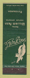 Matchbook Cover - Hotel William Penn Pittsburgh PA WEAR