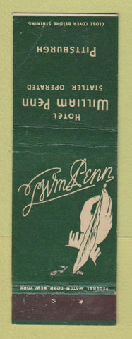 Matchbook Cover - Hotel William Penn Pittsburgh PA WEAR