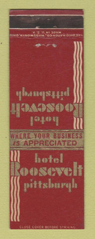 Matchbook Cover - Hotel Roosevelt Pittsburgh PA