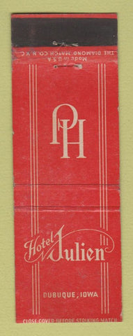 Matchbook Cover - Hotel Julien Dubuque IA WEAR