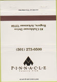 Matchbook Cover - Pinnacle Country Club Rogers AR 40 Strike