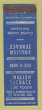 Matchbook Cover - English Terrace Restaurant Fort Wayne IN WORN