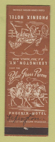 Matchbook Cover - Phoenix Hotel Lexington KY WRITING