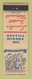 Matchbook Cover - French Village Louisville KY restaurant WEAR