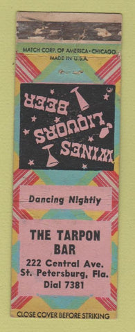 Matchbook Cover - Tarpon Bar St Petersburg FL WORN