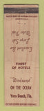 Matchbook Cover - Windswept on the Ocean Vero Beach FL WEAR