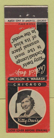 Matchbook Cover - Kitty Davis Cocktail Lounge Chicago IL WEAR