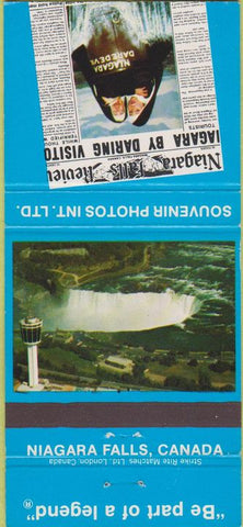 Matchbook Cover - Souvenir Photos Niagra Falls Canada ON 30 Strike