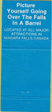 Matchbook Cover - Souvenir Photos Niagra Falls Canada ON 30 Strike