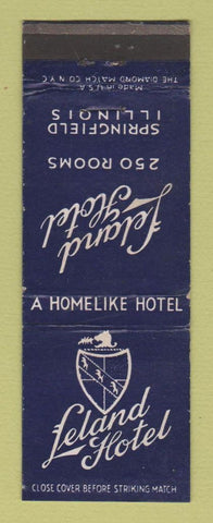 Matchbook Cover - Leland HOTel Springfield IL