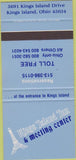 Matchbook Cover - Kings Island Inn Hotel OH  30 Strike