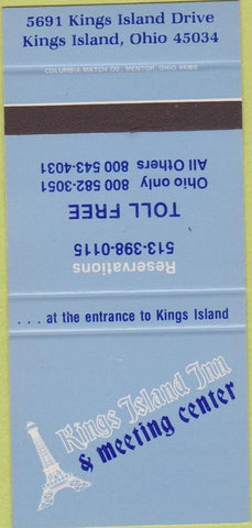 Matchbook Cover - Kings Island Inn Hotel OH  30 Strike