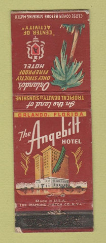Matchbook Cover - Angebilt Hotel Orlando FL WORN