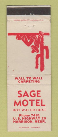 Matchbook Cover - Sage Motel Harrison NE