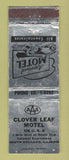 Matchbook Cover - Clover Leaf Motel South Holland IL WEAR