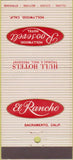Matchbook Cover - Hollywood Roosevelt Hotel Hollywood CA 30 Strike
