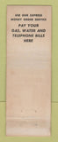 Matchbook Cover - Pfent's Beer Wine Store Detroit MI