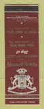 Matchbook Cover - Alsonett Hotels Fort Lauderdale FL