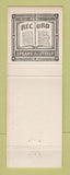 Matchbook Cover - HC Clay Driskell Hall County Commissioner GA
