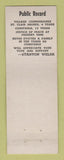 Matchbook Cover - Stanton Welsh State Rep Election St Clair Shores MI