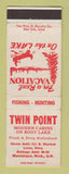 Matchbook Cover - Twin Point Cabins Manistique MI