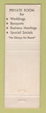 Matchbook Cover - Long's Steak House Motel Chicago Heights IL WEAR