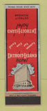 Matchbook Cover - Detroit Leland Hotel MI WEAR