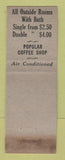 Matchbook Cover - Detroit Leland Hotel MI WEAR