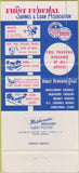Matchbook Cover - First Federal Savings Bank Gary IN 30 Strike