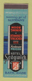 Matchbook Cover - Hotel Sedgwick Bath ME WEAR