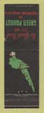 Matchbook Cover - Green Parrot Restaurant Rochester MN WEAR