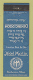 Matchbook Cover - Hotel Martin Rochester MN WEAR